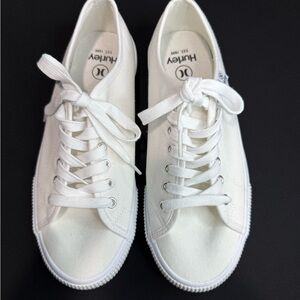 Hurley White Canvas Sneakers Low-Top Casual